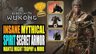 Black Myth Wukong - Don't Miss this Mythical Spirit, Secret Armor & Mantle of Might Trophy and More