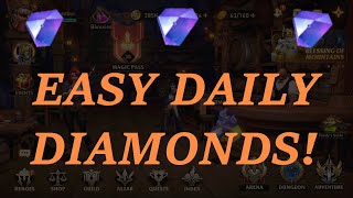 EASY FREE DIAMONDS For Free to play! Daily Gems || Awaken Chaos Era