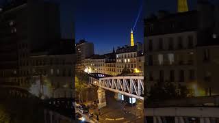 Amazing Eiffel Tower view from the 4th floor at Citadines Apart’hotel Tour Eiffel Paris #shorts