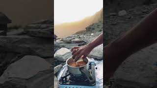 Pahado wali Chai | mountain camping | tea with sunrise view| #chai #chailover #teamaking #chaiwali