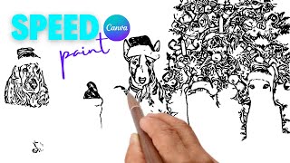 Canva Speed Paint: Convert Images to Hand Drawn Sketch Videos | Canva tutorial