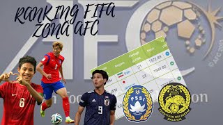 Ranking FIFA zona Asia (AFC) - New (2022)