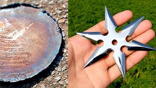 Making Ninja Star out of rusty Iron Plate