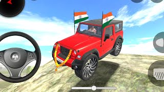 dollar song sidhu musewala real Indian New Red thar off-road stunt village driving gameplay live