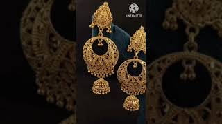 Beautiful gold earrings design idea|| gold jumka design