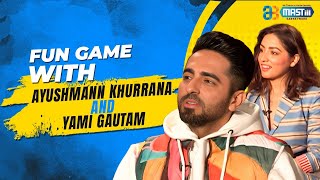 Fun Game With Ayushmann Khurrana and Yami Gautam | @mastiiitv | Bollywood Interview