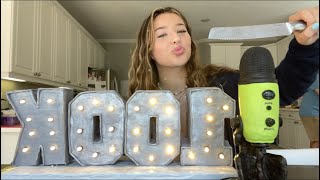 ASMR// 100K CAKE EATING!! (+answering YOUR assumptions about me)