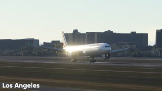 MSFS 2020 | 10 MINS of Morning Takeoffs & Landings | Los Angeles Airport Plane Spotting