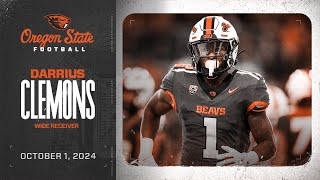 Oregon State Football Interview: Darrius Clemons (10/1/24)