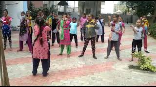 SELF DEFENCE TRAINING.@part-01@ school girls block practice.