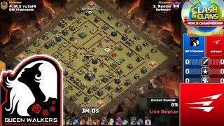 Queen Walker Vs Entropy CoC world Championship qualifier |Stage 2 Round 2|