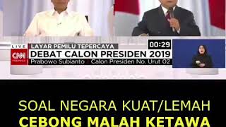 #cebongtidaknasionalis malah Ketawa di Debat