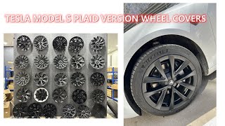 2023 Tesla model S plaid version wheel covers for 18'' M3