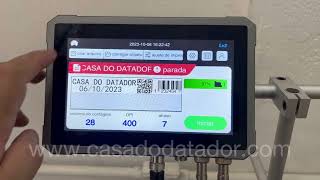 Conhecendo as funções da tela inicial e da tela de criação de informação na Inkjet Mx1 New Plus