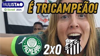 React Reações Palmeiras tricampeão paulosta! #futebol #casal #palmeiras #reaction