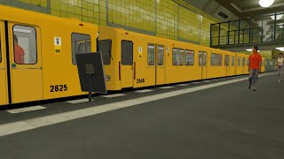 TRS 2004 U Bahn Berlin F74 mit F76E auf der U7 2017