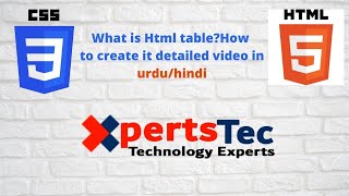 What is Html table? How to make it detailed video in urdu/hindi(18)