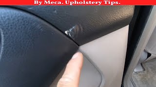 How to repair a car door panel upholstery - DIY