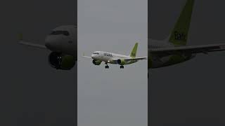 #zurich #airbaltic #arrival #belgradeairport #a220 ##landing #aviation