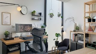 Home Office Desk Setup + Design Studio Tour (DIY IKEA Hacks)