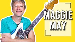 How to play Maggie May on Guitar | Rod Stewart Guitar Lesson