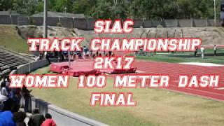 SIAC Track Championship 2k17 Women 100 Meter Dash Final