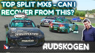 MX-5 chaos at Rudskogen! How do we recover from a disastrous start in top split MX-5 Global Cup?