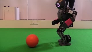 Robot footballers from University of Hertfordshire