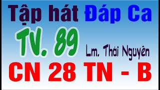 🔴 TV89 Lm. Thái Nguyên | CHÚA NHẬT 28 THƯỜNG NIÊN (năm B) | Tập Hát Đáp Ca