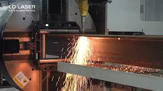 LDLASER Heavy Duty Laser Cutting Machine for Beams, Pipes, Tubes, Angles and Channels