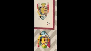 #62 - ASMR - Perler Bead Caps - Rainbow Fish