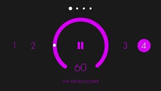 60 BPM 4/4 Modern Metronome | 1 Hour Metronome 60 BPM