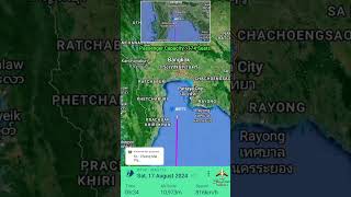 KUALA LUMPUR TO CHIANG MAI FLIGHT ROUTE #shorts #airplane #airtraffic #aviation #pesawat #fyp #map