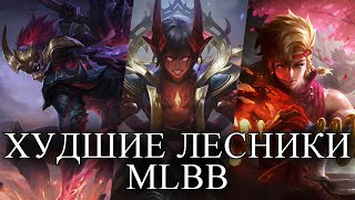 ТОП ХУДШИХ ЛЕСНИКОВ MLBB MOBILE LEGENDS:BANG BANG/МОБАЙЛ ЛЕГЕНДС