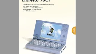 RETRO Unboxing Toshiba Libretto 70CT and restoration part 1