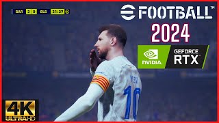 I Played eFootball 2024 on My Nvidia RTX 3050 [4K 60 FPS]