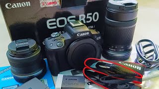 Canon R50 unboxing 👨‍💻|| SELF GIFT IN MY BIRTHDAY 😜|| Finally got my dream camera📷 #canon #gift 🎁