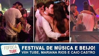 Festival de música e Beijo! Viih Tube, Mariana Rios e Caio Castro, clima de romance no Lollapalooza