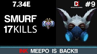 Meepo smurf gameplay  | 17 kills 0 death  | машина для убийства | #dota2 #meepo  #дота #10