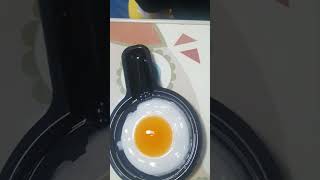 Fried egg shaped pudding