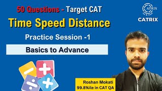 50 Must-Try TSD Questions for CAT Exam: Time Speed Distance Mastery - Session 1- Roshan Sir | CATRIX