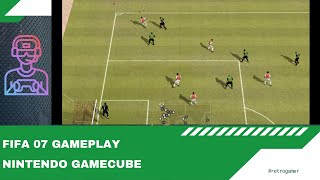 FIFA 07 gameplay on the Nintendo Gamecube