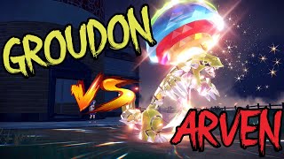 Shiny Groudon vs Arven [Pokemon Scarlet and Violet]