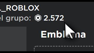 Conseguí un grupo con robux en Roblox