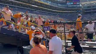 TENNESSEE fans celebrating huge 40-13 win over LSU in Death Valley