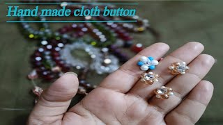 Fancy button banane ka tarika| How to make pearls button at home| Fabric button| Spice and Glamour