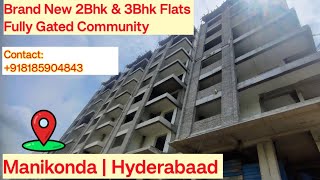 Brand New 2bhk & 3Bhk Flats For Sale In Hyderabad||Direct Builder || Manikonda || Khajaguda.