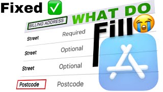 Billing address Fixed ✅|Apple ID | billing address