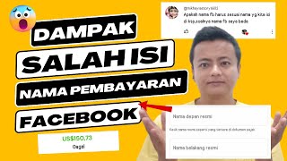 Salah Mengisi Nama Pembayaran Facebook | Tutorial Pemula