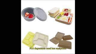 Thermoforming Machines For Plastic PLA PPTake Out Box Tray Container machine آلة مربع رغوة PLA PP